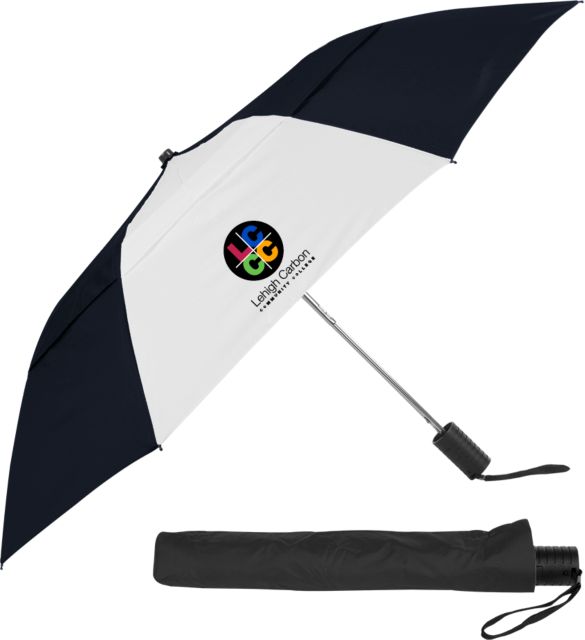 Lehigh 42 Inch Slim Stick Umbrella LCCC Institutional Mark Stacked - ONLINE ONLY