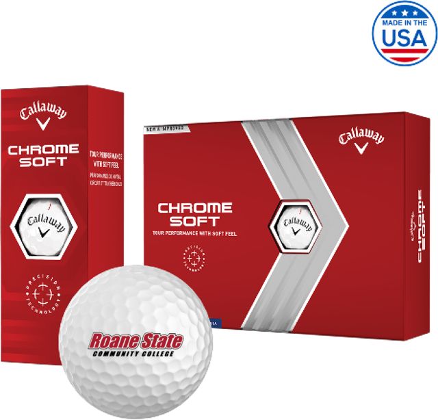 Roane State Callaway Soft Golf Balls 12/pkg Roane State CC Primary Mark - ONLINE ONLY