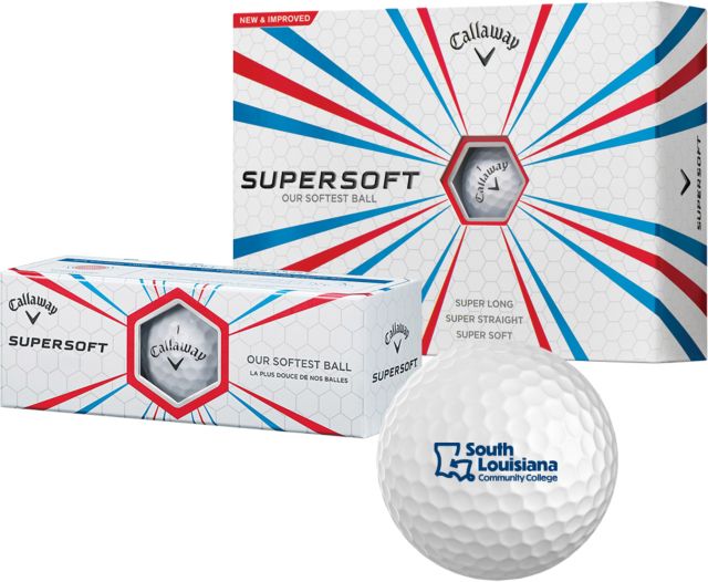 SoLAcc Callaway Supersoft Golf Balls 12/pkg South Louisiana Community College Vertical - ONLINE ONLY