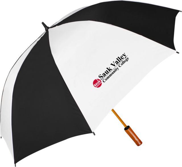 Sauk Valley 64 Inch Umbrella Sauk Valley CC Primary Wordmark - ONLINE ONLY