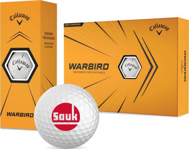 Sauk Valley Callaway Warbird Golf Balls 12/pkg Sauk Circle Wordmark - ONLINE ONLY