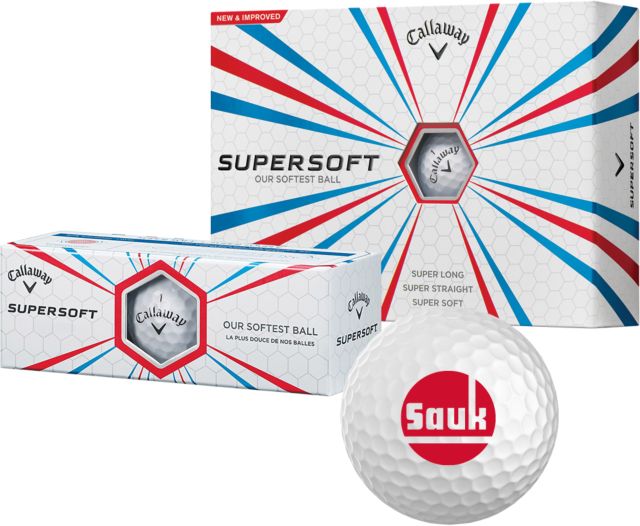 Sauk Valley Callaway Supersoft Golf Balls 12/pkg Sauk Circle Wordmark - ONLINE ONLY