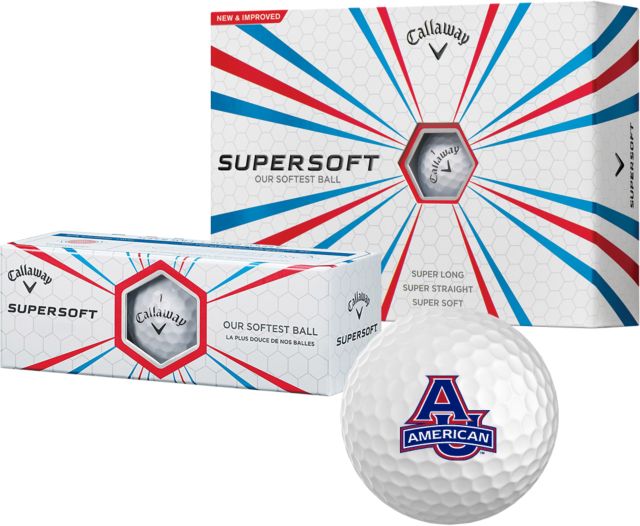 American University Callaway Supersoft Golf Balls 12/pkg  - ONLINE ONLY