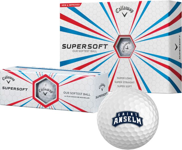 Saint Anselm Callaway Supersoft Golf Balls 12/pkg Saint Anselm Mark - ONLINE ONLY