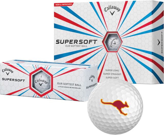 Austin College Callaway Supersoft Golf Balls 12/pkg Roo Mascot - ONLINE ONLY
