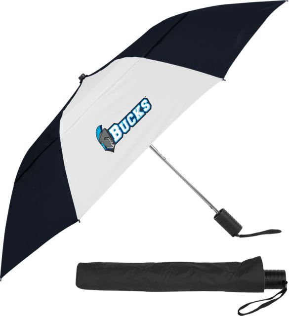 Bucks CCC 42 Inch Slim Stick Vented Umbrella Bucks Mascot Wordmark - ONLINE ONLY