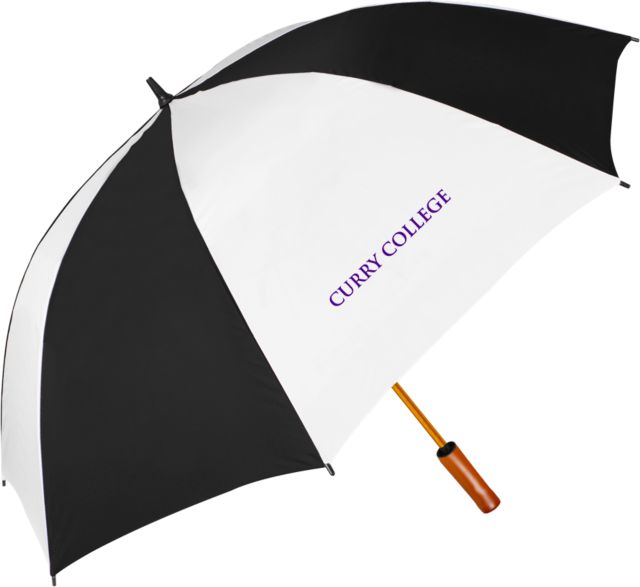 Curry College 64 Inch Umbrella Curry College Wordmark Flat - ONLINE ONLY