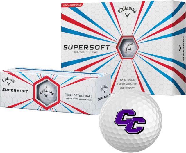 Curry College Callaway Supersoft Golf Balls 12/pkg Curry College Primary Athletic Mark - ONLINE ONLY