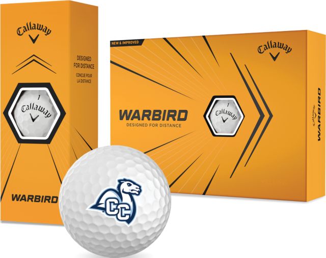 Connecticut College Callaway Warbird Golf Balls 12/pkg Camel with CC - ONLINE ONLY