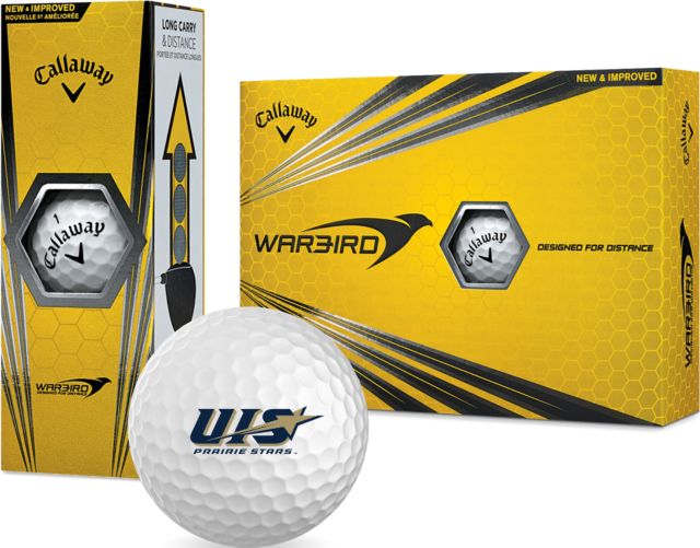 UIS Callaway Warbird Golf Balls 12/pkg UIS Prairie Stars - Official Logo - ONLINE ONLY