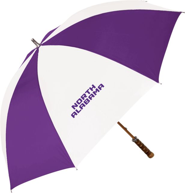 North Alabama 64 Inch Umbrella North Alabama Wordmark Vertical - ONLINE ONLY