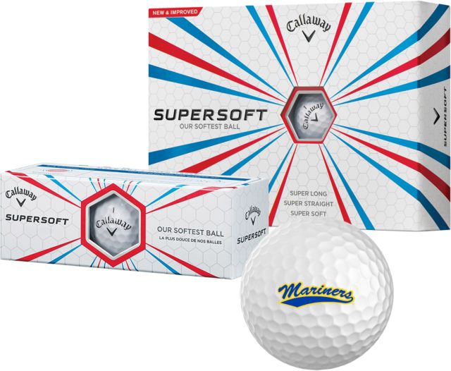 Maine Maritime Callaway Supersoft Golf Balls 12/pkg Mariners Athletic Mark- ONLINE ONLY