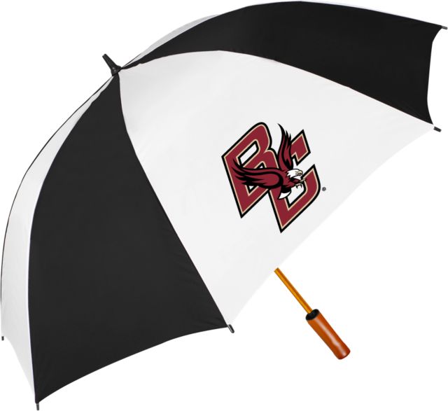 Boston College 64 Inch Black/Whit Umbrella Primary Mark - ONLINE ONLY