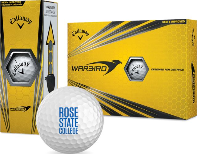 Rose State Callaway Warbird Golf Balls 12/pkg Primary Mark - ONLINE ONLY