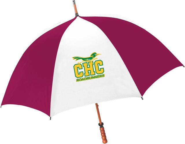 Crafton Hills 62 Inch Cardinal/White Umbrella CHC Roadrunners Athletics Mark - ONLINE ONLY