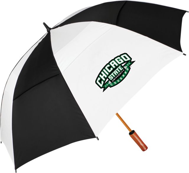 Chicago State 62 Inch Forest Umbrella Chicago State Cougars - ONLINE ONLY