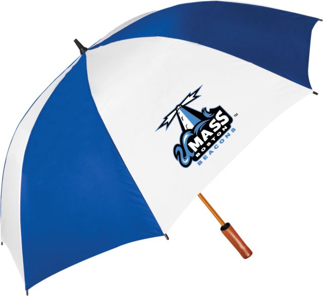 UMass Boston 62 Inch Vented Umbrella Primary Logo - ONLINE ONLY