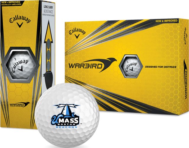 UMass Boston Callaway Warbird Golf Balls 12/pkg Primary Logo - ONLINE ONLY