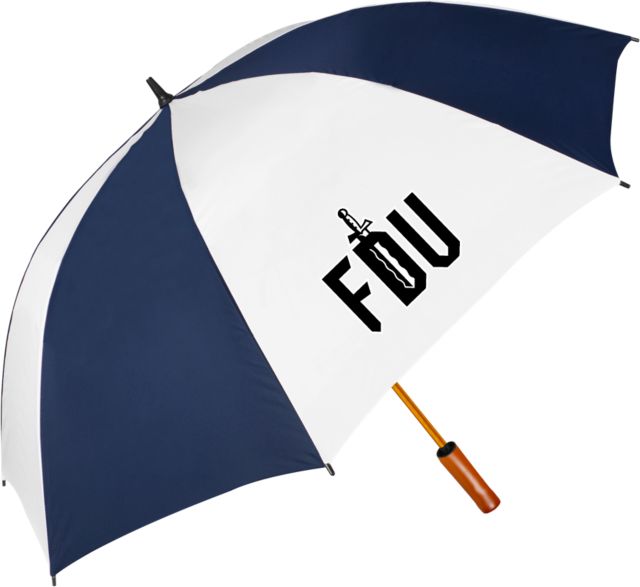 FDU Knights 64 Inch Umbrella FDU with Sword - ONLINE ONLY