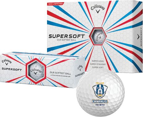Emmanuel Callaway Supersoft Golf Balls 12/pkg Primary Logo - ONLINE ONLY