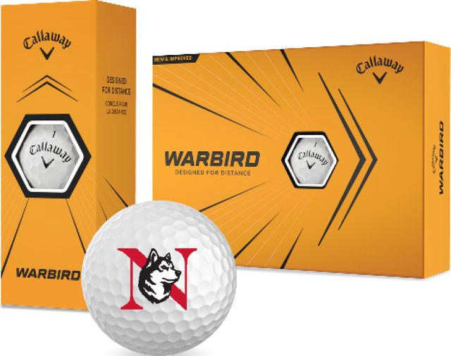 Northeastern Callaway Warbird Golf Balls 12/pkg Northeastern Monogram King Husky Lock Up - ONLINE ONLY