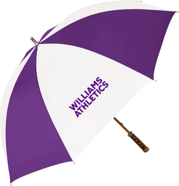 Williams College 64 Inch Umbrella Athletics Wordmark - ONLINE ONLY