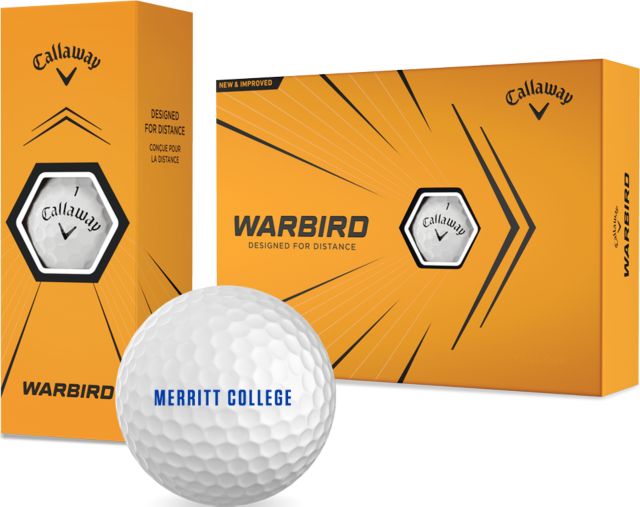Merritt College Callaway Warbird Golf Balls 12/pkg Merritt College Flat