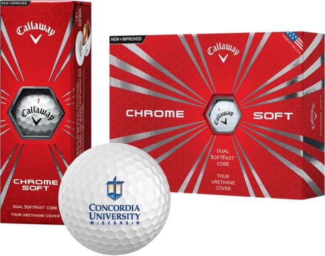 Concordia WI Callaway Soft Golf Balls 12/pkg CUW Mark Stacked Centered - ONLINE ONLY