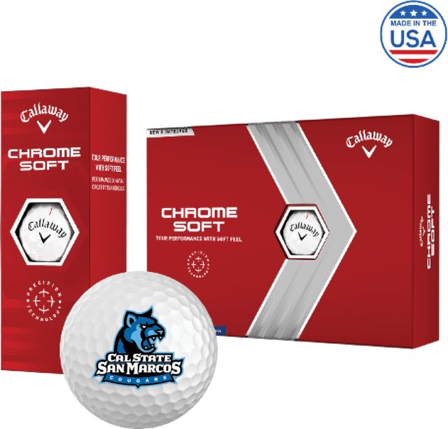 Cal State San Marcos Callaway Soft Golf Balls 12/pkg Primary Logo - ONLINE ONLY