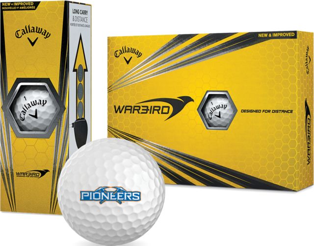 Wisconsin Platteville Callaway Warbird Golf Balls 12/pkg Official Logo - ONLINE ONLY