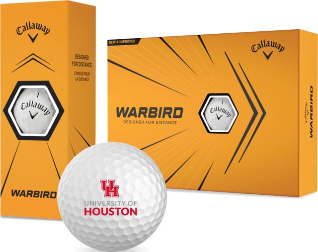 Univ of Houston Callaway Warbird Golf Balls 12/pkg UH Vertical - ONLINE ONLY