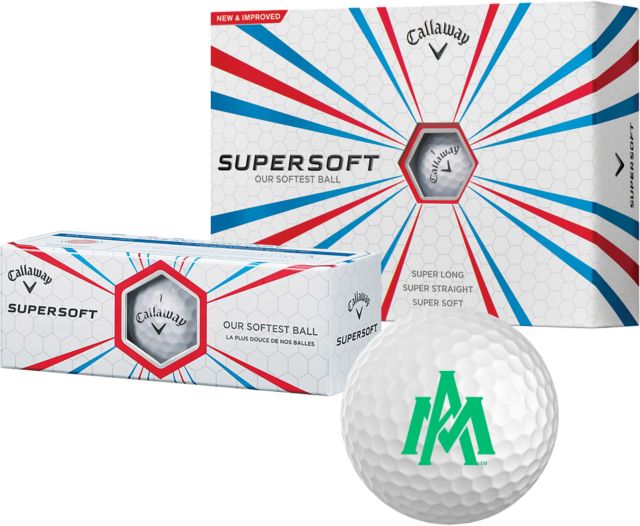 Arkansas Monticello Callaway Supersoft Golf Balls 12/pkg Primary Mark - ONLINE ONLY