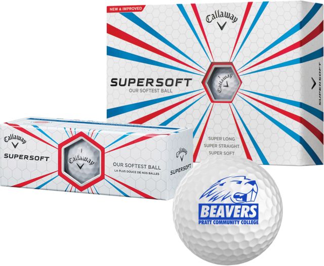 Pratt CC Callaway Supersoft Golf Balls 12/pkg Official Logo - ONLINE ONLY