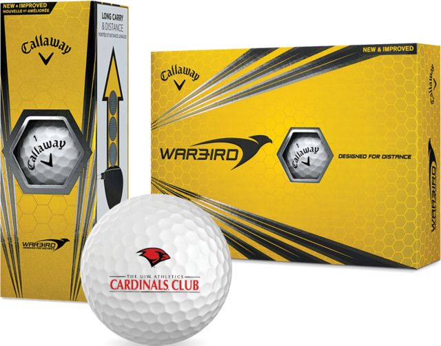 Incarnate Word Callaway Warbird Golf Balls 12/pkg Cardinal Club - ONLINE ONLY