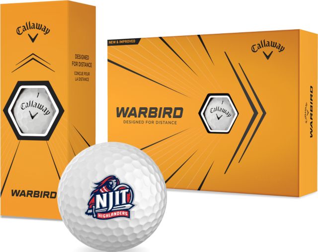 NJIT Callaway Warbird Golf Balls 12/pkg NJIT Highlanders Mascot Mark - ONLINE ONLY