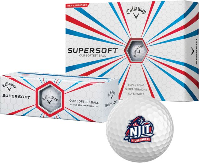 NJIT Callaway Supersoft Golf Balls 12/pkg NJIT Highlanders Mascot Mark - ONLINE ONLY