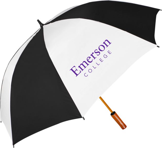 Emerson 64 Inch Umbrella Emerson College Wordmark - ONLINE ONLY