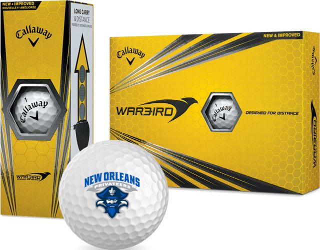 New Orleans Callaway Warbird Golf Balls 12/pkg Primary Mark - ONLINE ONLY