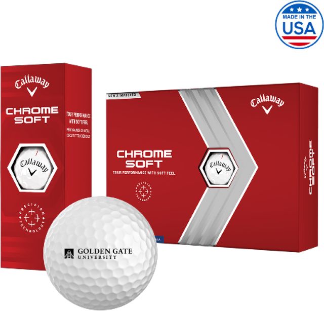Golden Gate Callaway Soft Golf Balls 12/pkg Golden Gate University Stack Left - ONLINE ONLY