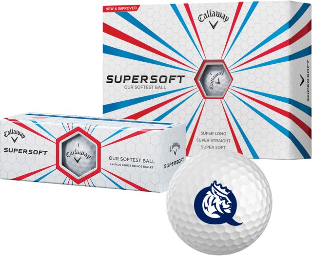 Queens U of Charlotte Callaway Supersoft Golf Balls 12/pkg Queens Athletic Mark - ONLINE ONLY