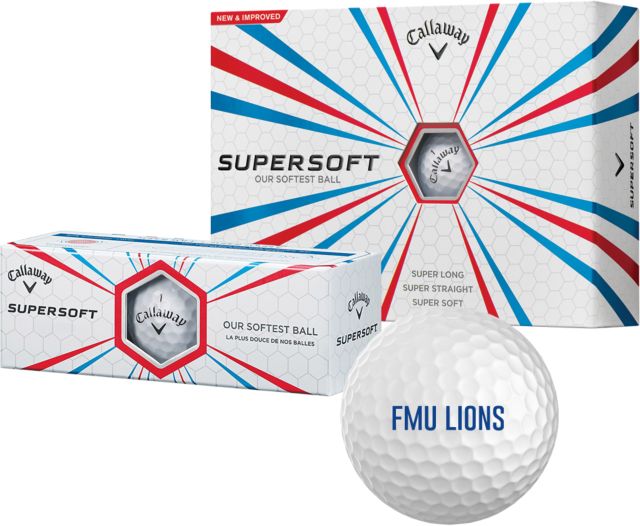 Florida Memorial Callaway Supersoft Golf Balls 12/pkg FMU Lions - ONLINE ONLY
