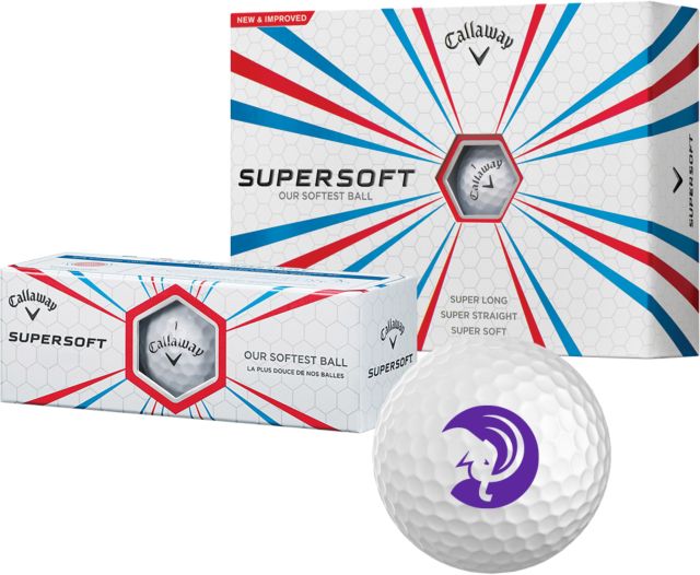 Amherst College Callaway Supersoft Golf Balls 12/pkg Circle Mammoth Head - ONLINE ONLY