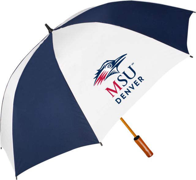 MSU Denver 64 Inch Umbrella MSU Denver Stacked