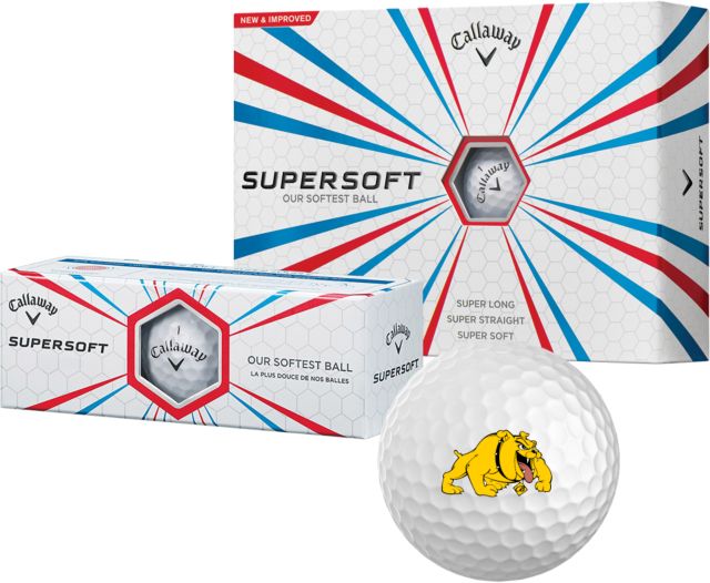 Bowie State Callaway Supersoft Golf Balls 12/pkg Primary Mark - ONLINE ONLY