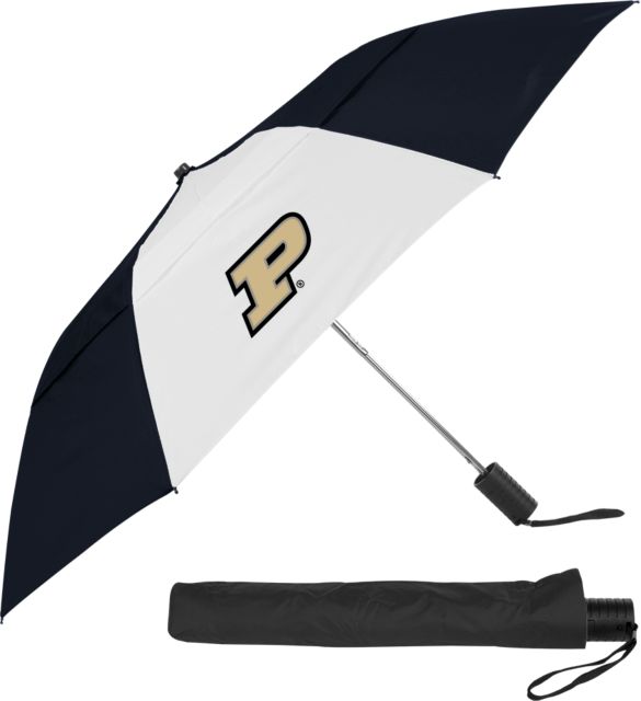 Purdue 42 Inch Slim Stick Vented Umbrella Primary Athletic Mark
