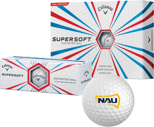 Northern Arizona Callaway Supersoft Golf Balls 12/pkg NAU Primary Mark - ONLINE ONLY