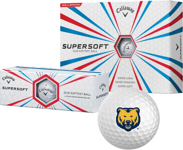 Northern Colorado Callaway Supersoft Golf Balls 12/pkg UNC Bear Logo - ONLINE ONLY