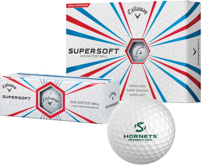 Sacramento State Callaway Supersoft Golf Balls 12/pkg Official Logo - ONLINE ONLY