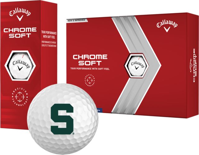 Michigan State Callaway Soft Golf Balls 12/pkg Michigan State Block S - ONLINE ONLY