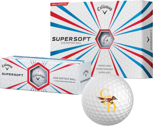 College of the Desert Callaway Supersoft Golf Balls 12/pkg COD with Roadrunner - ONLINE ONLY